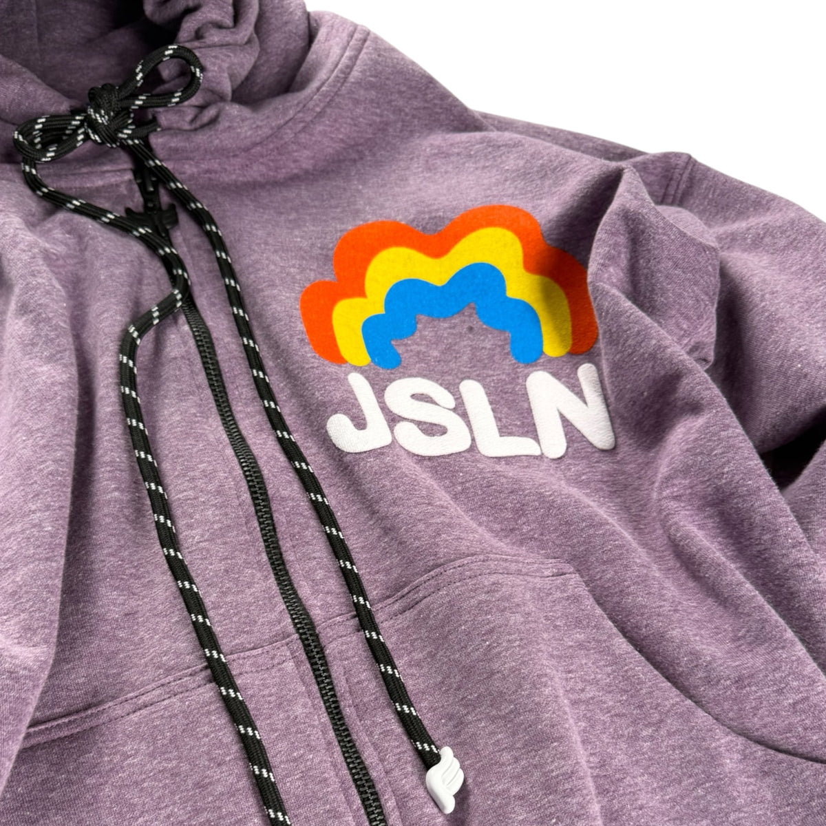 HOODIE ZIP RAINBOW PURPLE