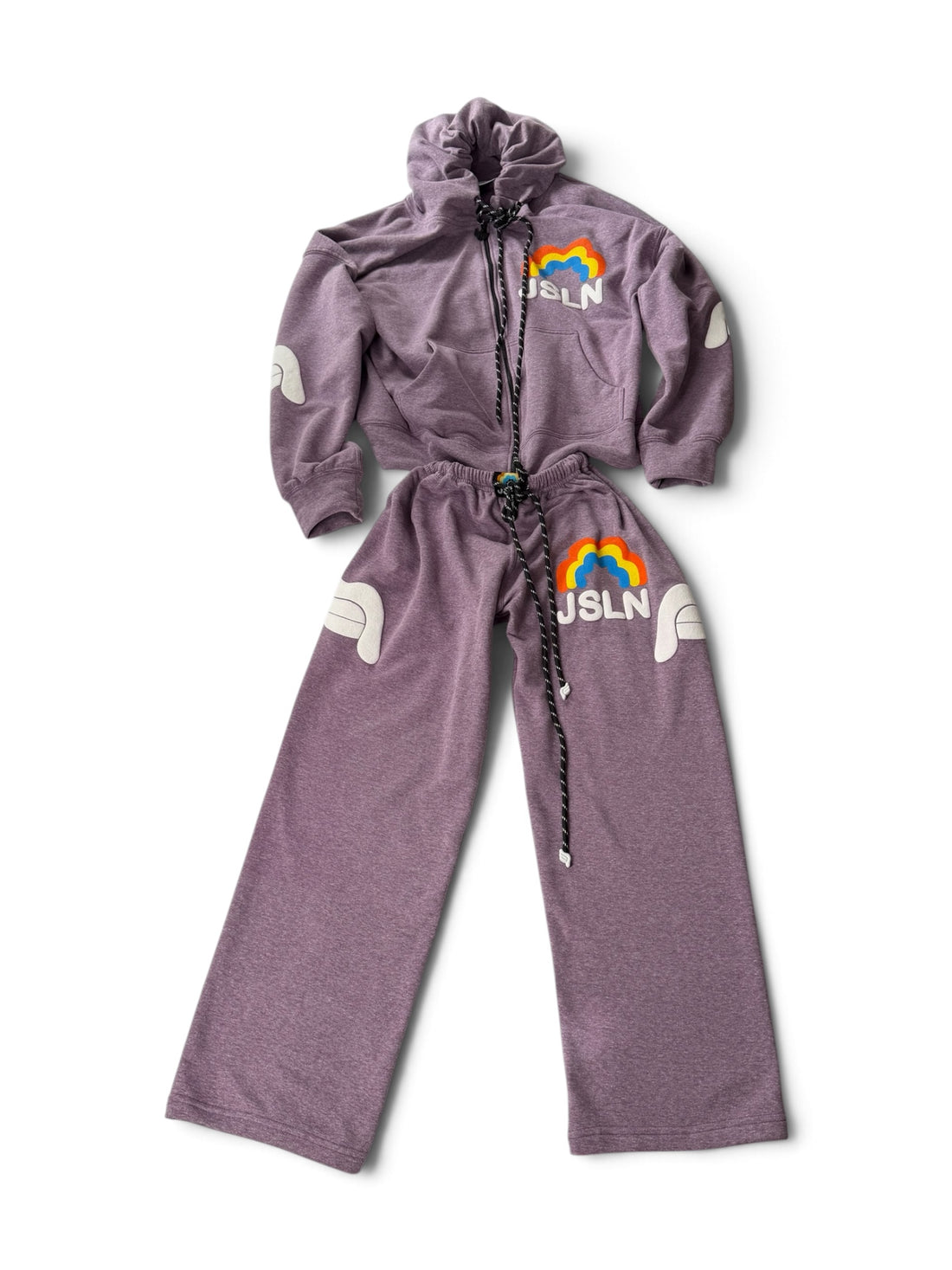 HOODIE ZIP RAINBOW PURPLE
