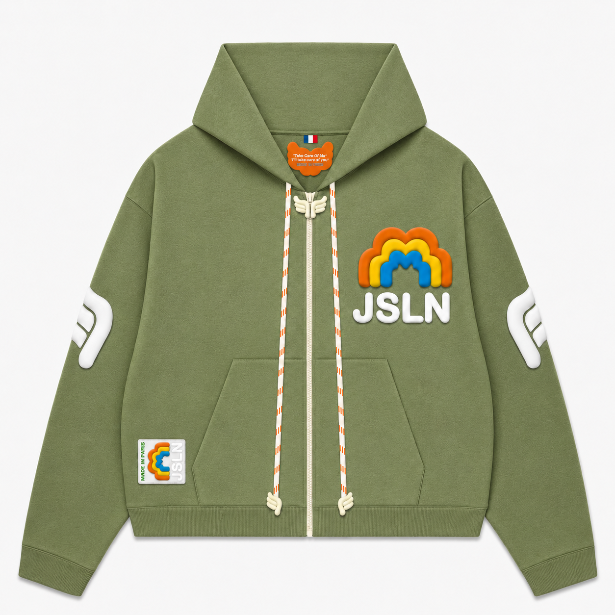 HOODIE ZIP RAINBOW ARMY
