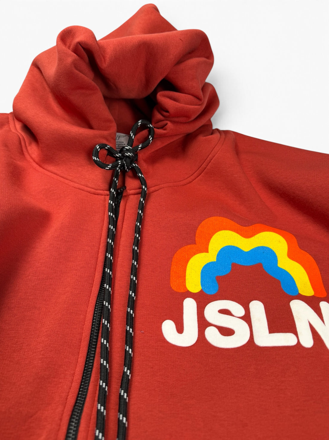 HOODIE ZIP RAINBOW TERRACOTA