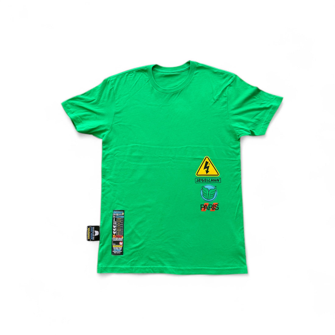 GREEN WARNING TEE