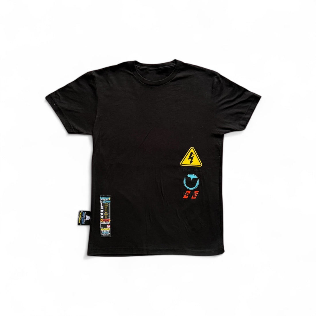 BLACK WARNING TEE