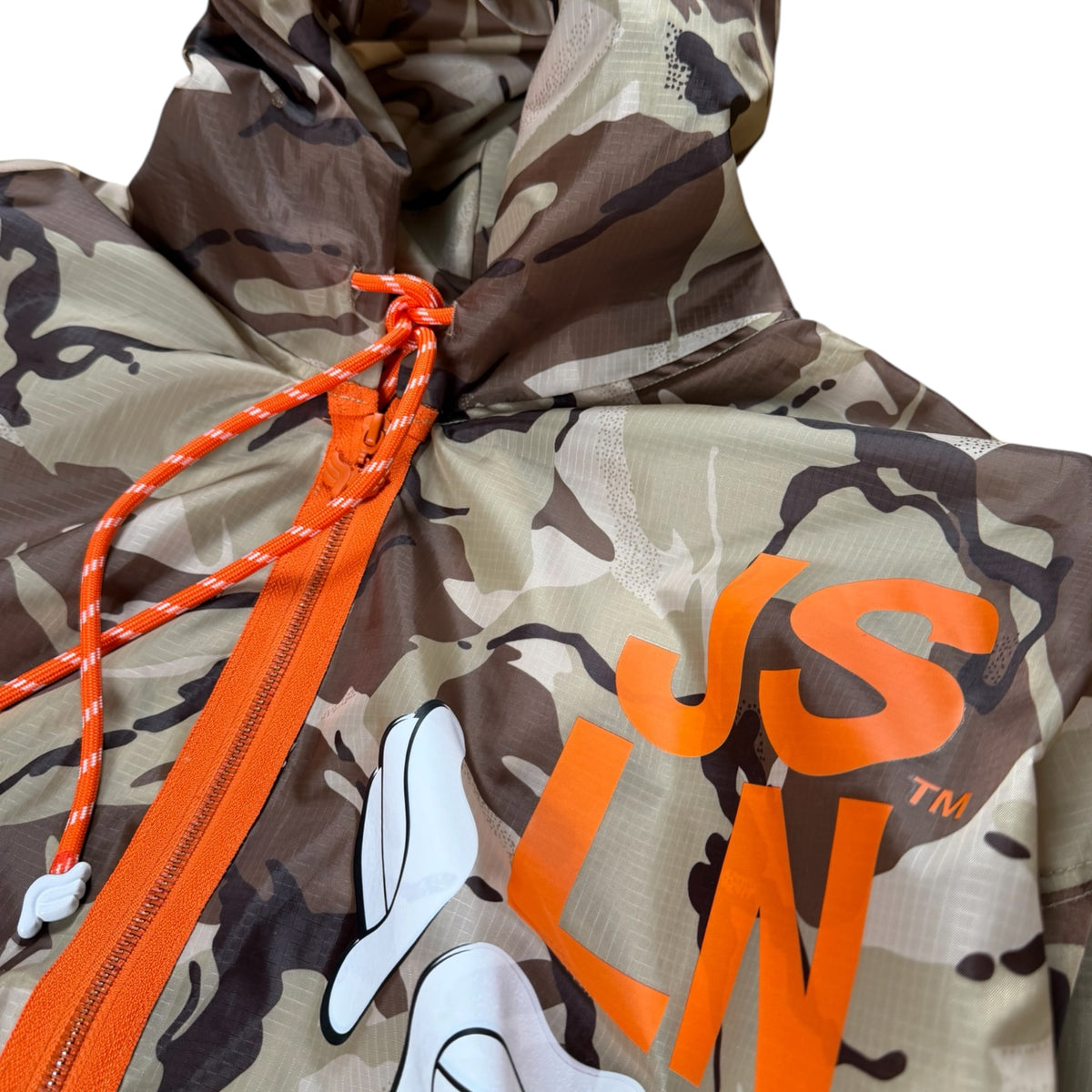 HOODIE ZIP PARACHUTE NOIR CAMO