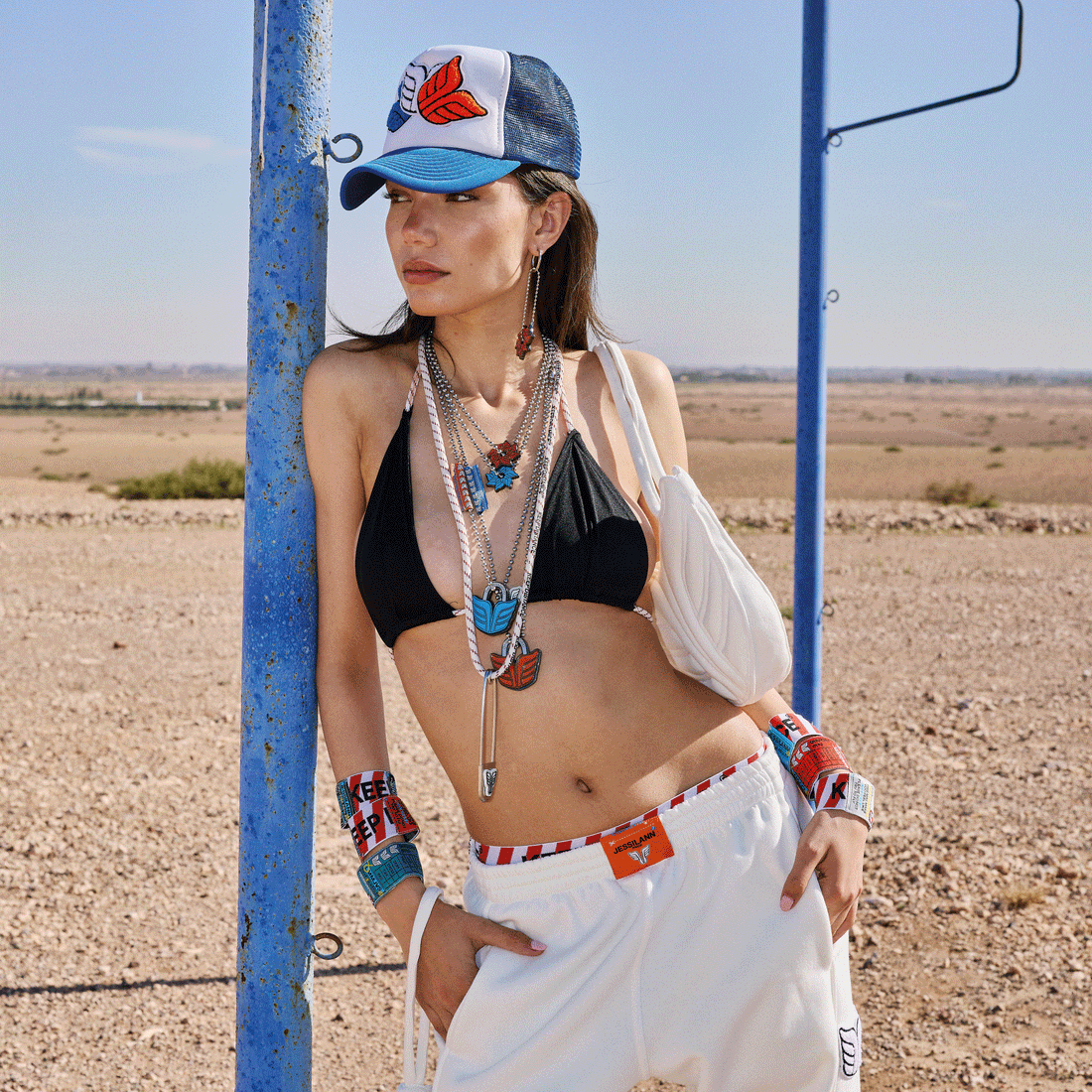 TOP GUN WHITE BLUE CAP