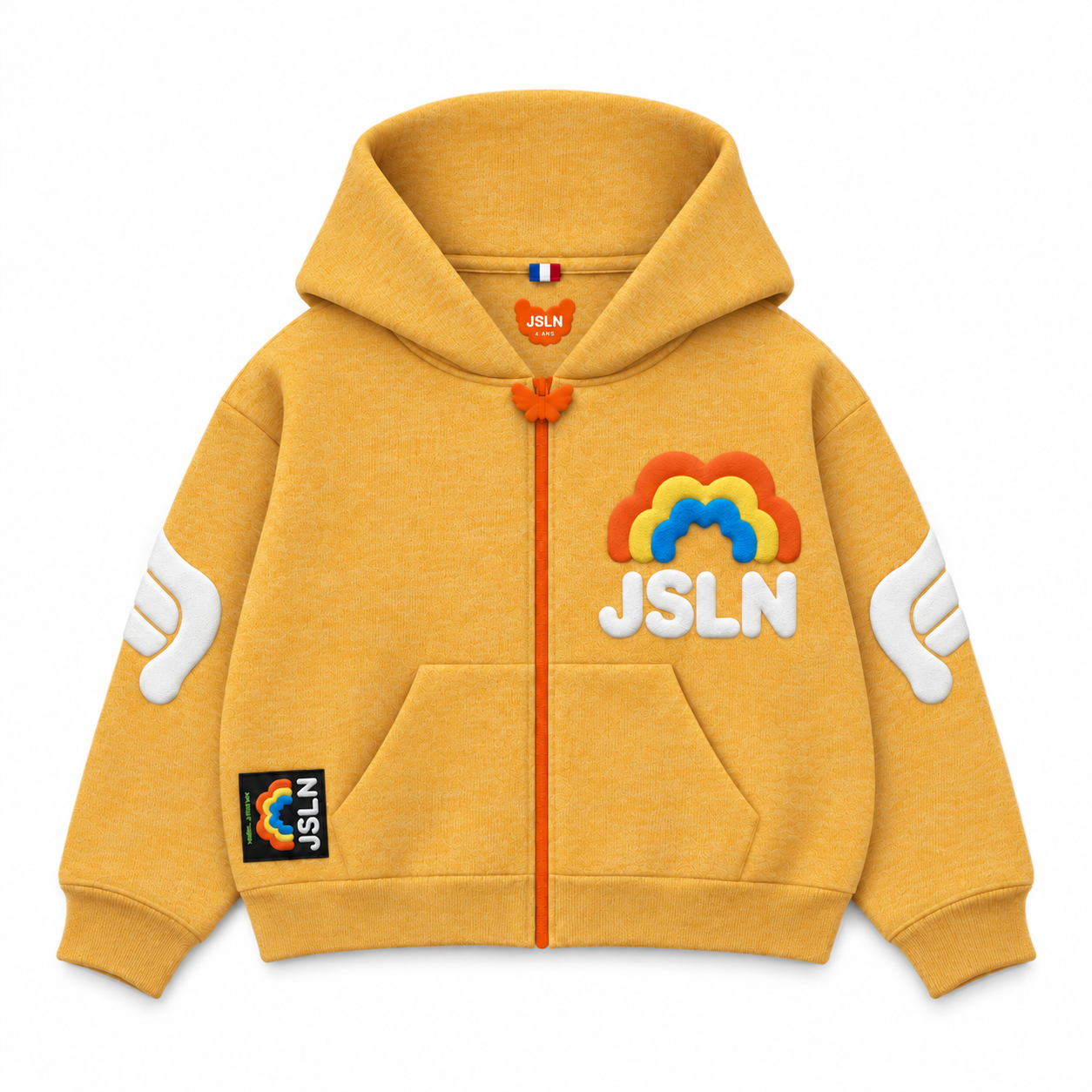 KIDS👼🏼HOODIES🌈YELLOW🌈RAINBOW