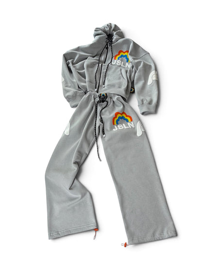 HOODIE ZIP RAINBOW ELEPHANT