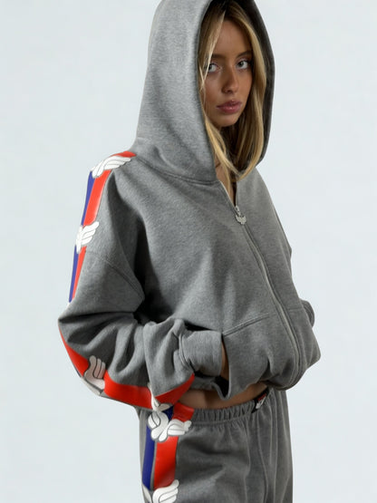 AMERICANA HOODIE GREY