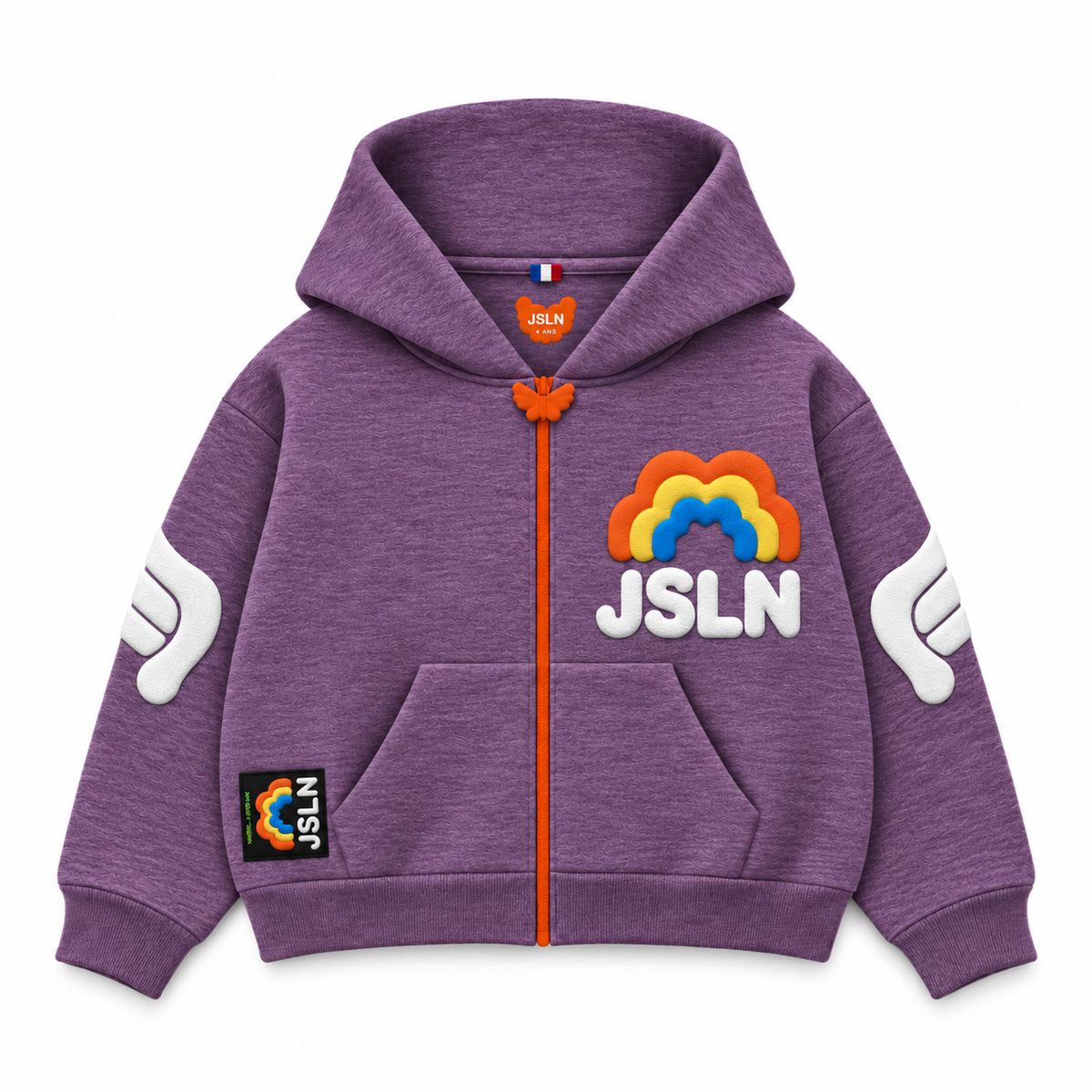 KIDS👼🏼HOODIES🌈PURPLE🌈RAINBOW