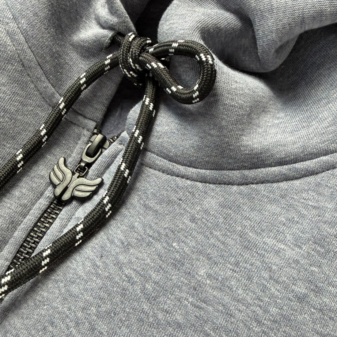 HOODIE ZIP RAINBOW NAVY GREY