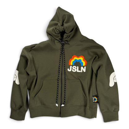 HOODIE ZIP RAINBOW ARMY