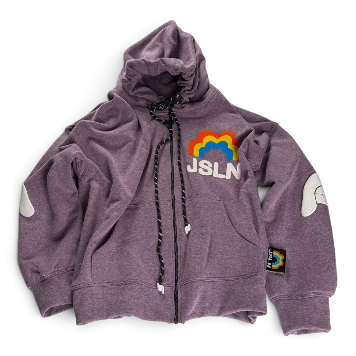 HOODIE ZIP RAINBOW PURPLE
