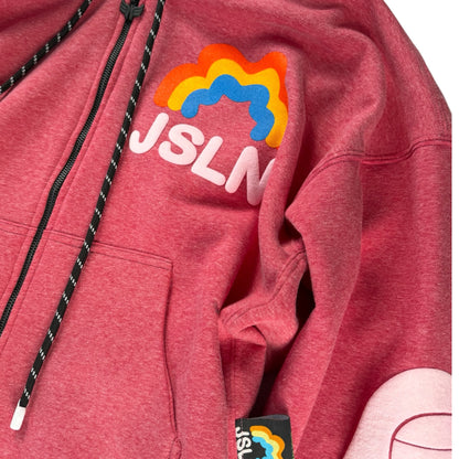HOODIE ZIP RAINBOW STRAWBERRY