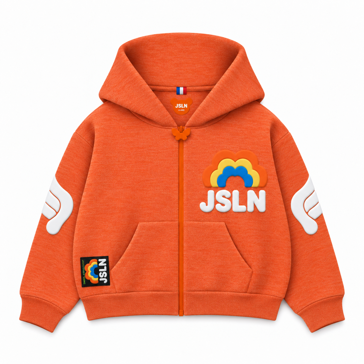 KIDS👼🏼HOODIES🌈ORANGE🌈RAINBOW