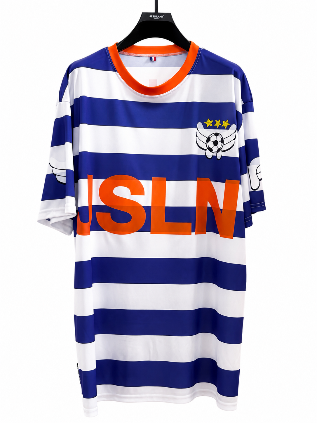 WHITE BLUE JSLN UNISEX FOOTBALL SET