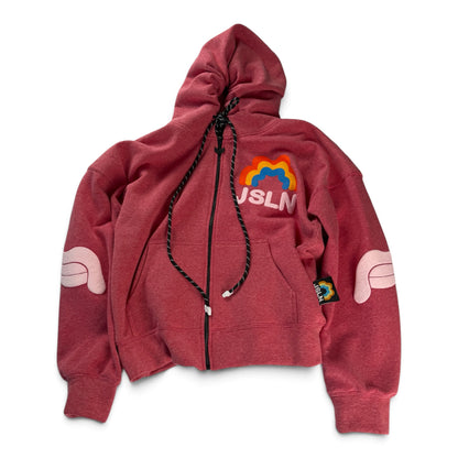 HOODIE ZIP RAINBOW STRAWBERRY