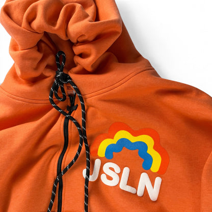 HOODIE ZIP RAINBOW ORANGE