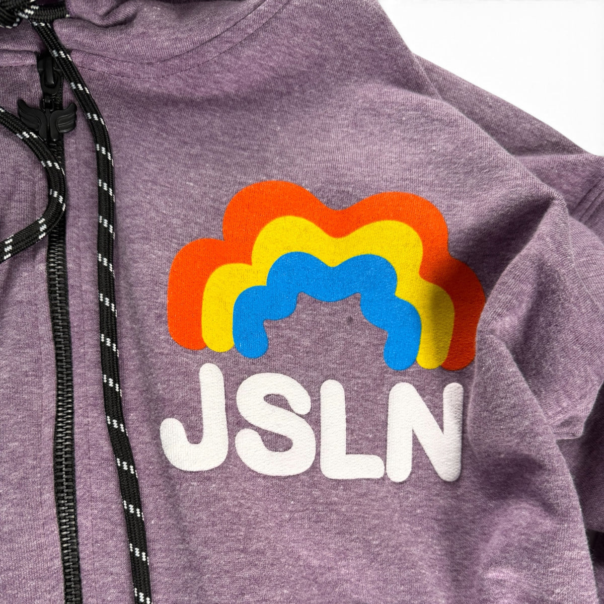 HOODIE ZIP RAINBOW PURPLE