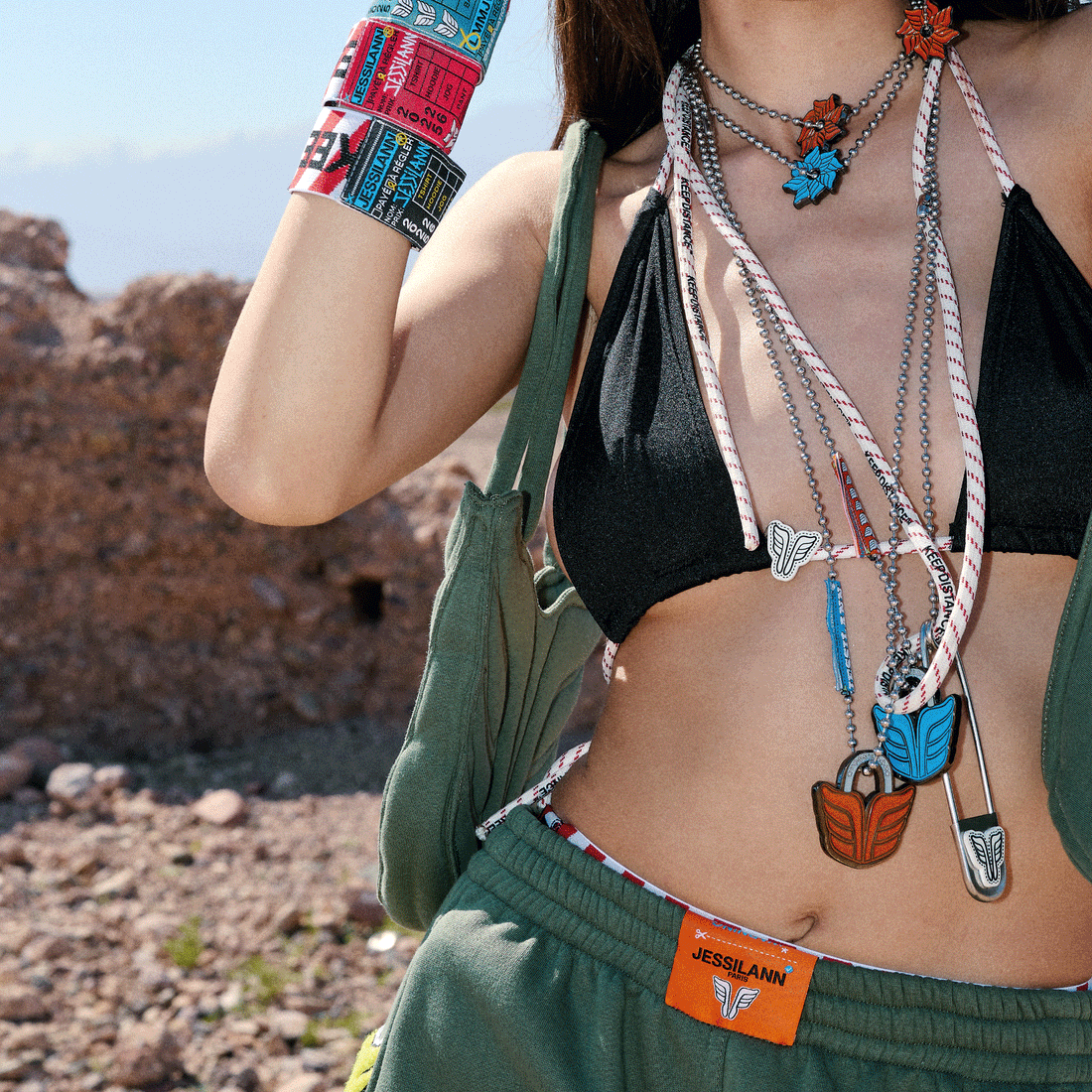 SAUTOIR CADENAS BLUE