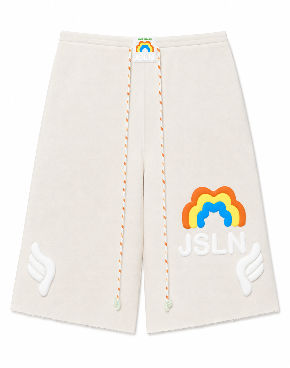 UNISEX OVERSIZE COCONUT RAINBOW LONG SHORT