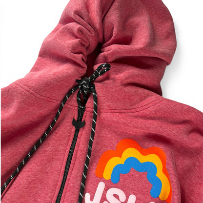 HOODIE ZIP RAINBOW STRAWBERRY