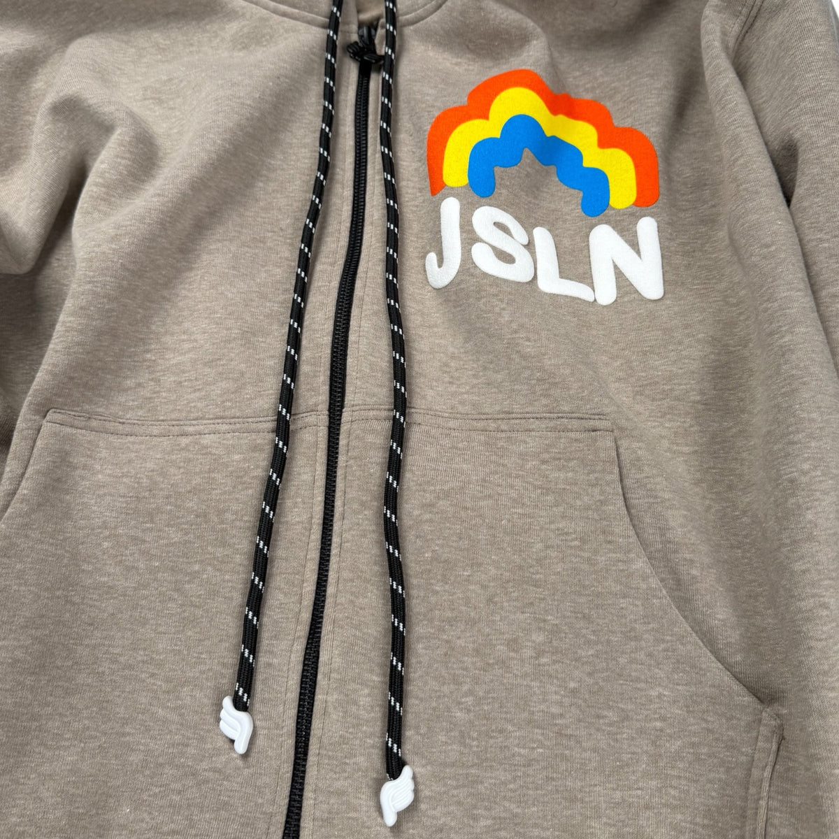 HOODIE ZIP RAINBOW SAND