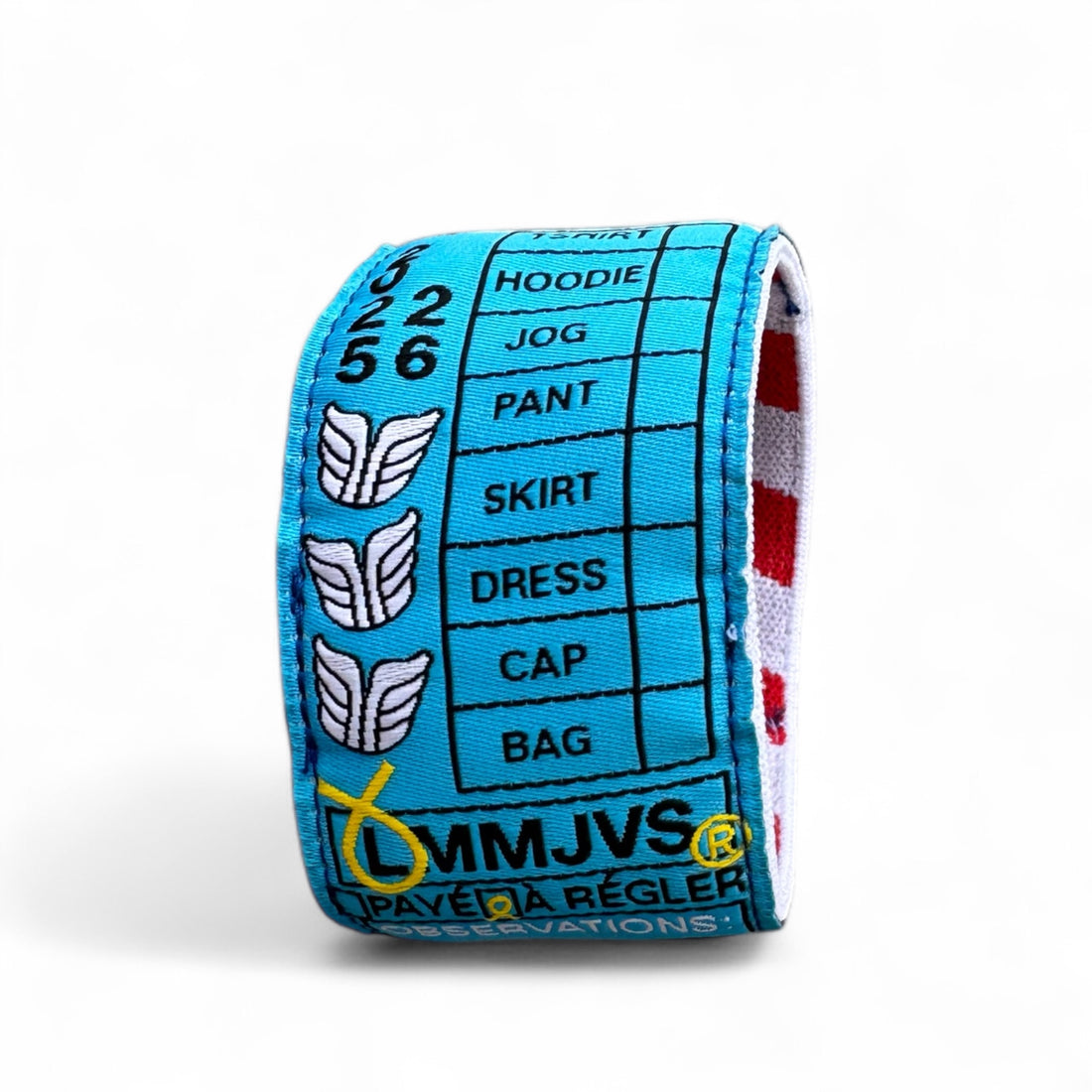 BRACELET BLUE PRESSING LABEL