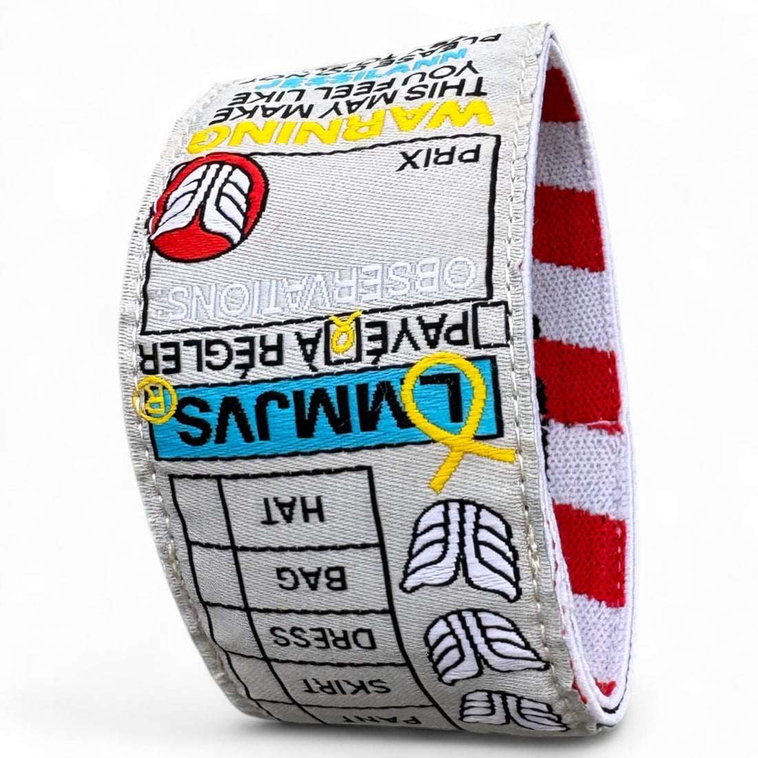 BRACELET GREY PRESSING LABEL