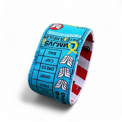 BRACELET BLUE  PRESSING LABEL