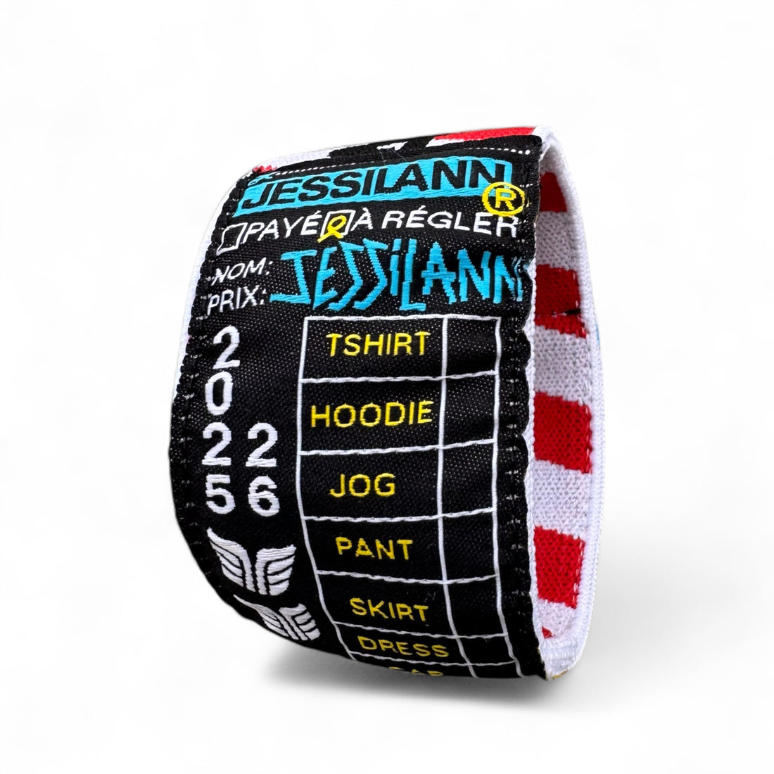 BRACELET BLACK PRESSING LABEL