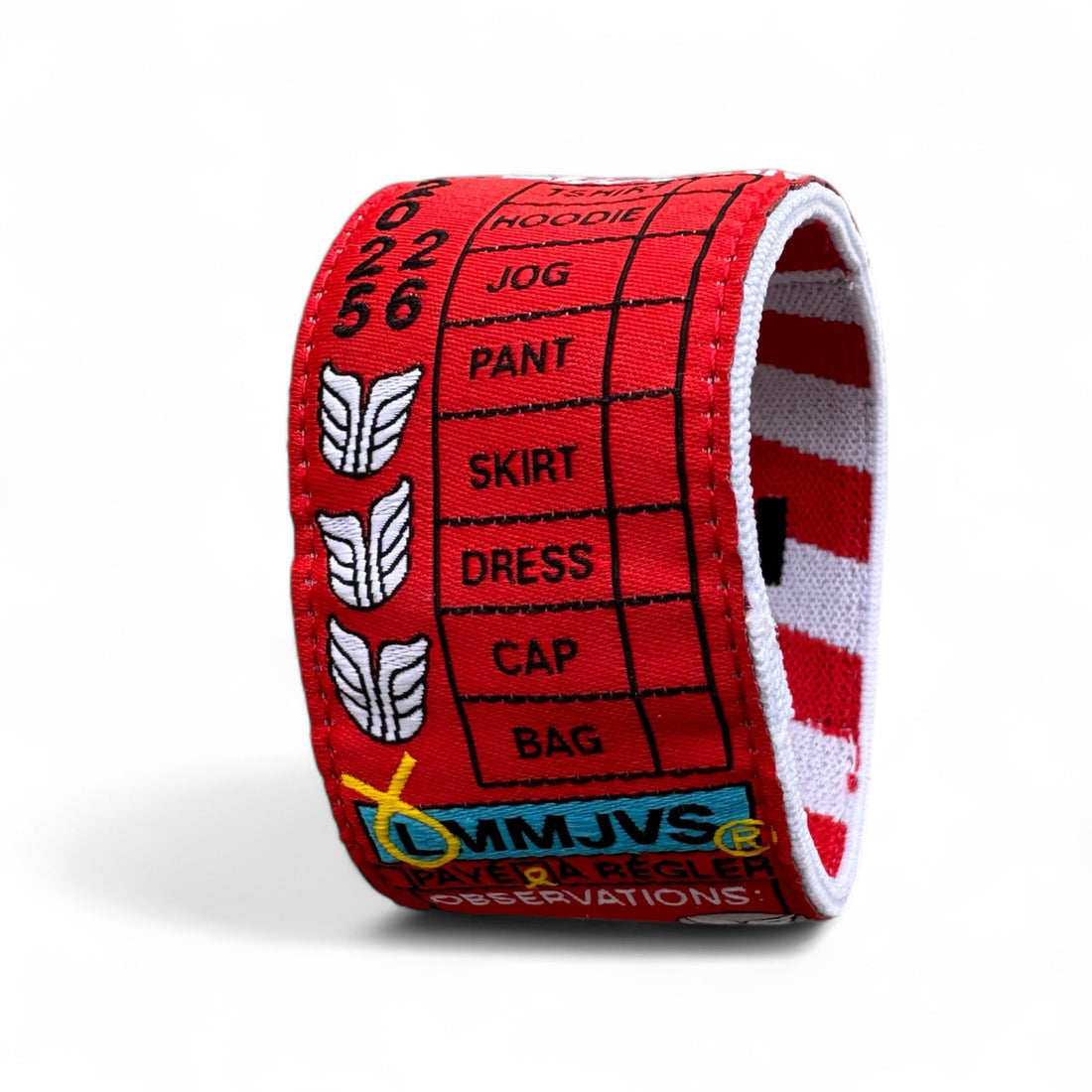 BRACELET RED PRESSING LABEL