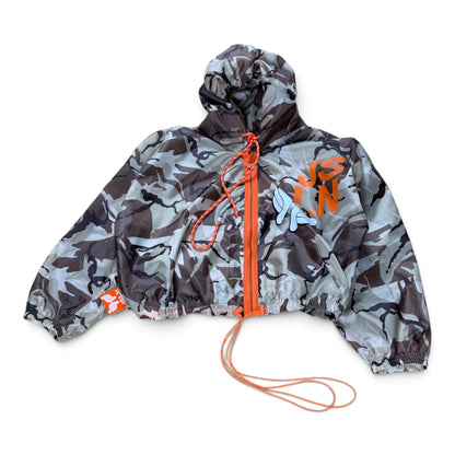HOODIE ZIP PARACHUTE NOIR CAMO