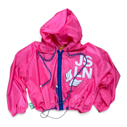 HOODIE ZIP PARACHUTE ROSE