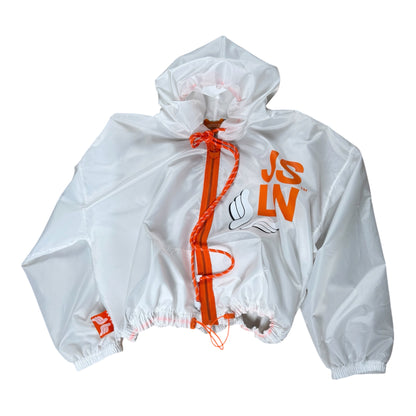 HOODIE ZIP PARACHUTE BLANC