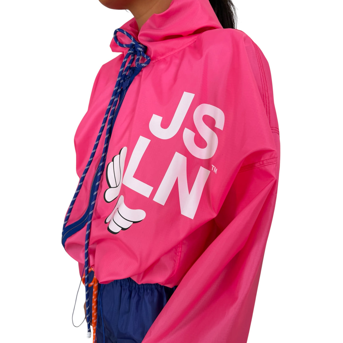 HOODIE ZIP PARACHUTE ROSE