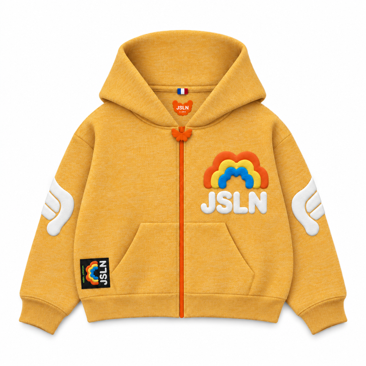 KIDS👼🏼HOODIES🌈YELLOW🌈RAINBOW